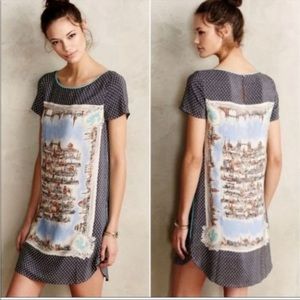 Anthropologie Maeve London Bridge Shift Dress, size small